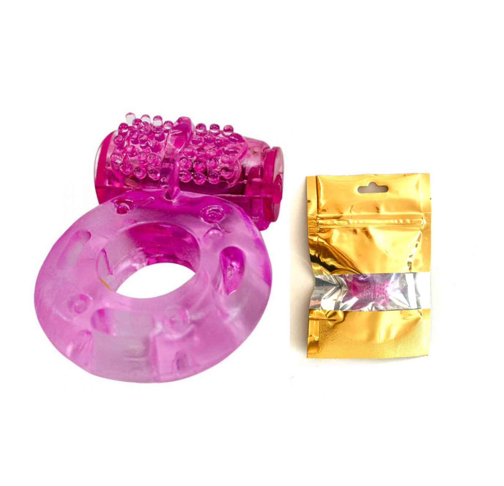 حلقه ویبره اصلی پکیج طلایی و کاملا بهداشتی با باطری GPIN