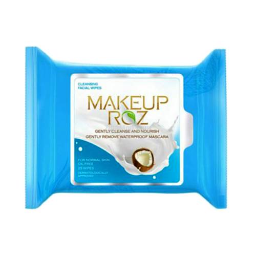 دستمال مرطوب آرایش پاک کن میکاپ رز مدل نارگیل بسته 25 عددی