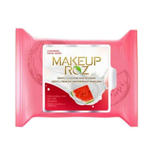 دستمال مرطوب آرایش پاک کن میکاپ رز مدل هندوانه بسته 25 عددی